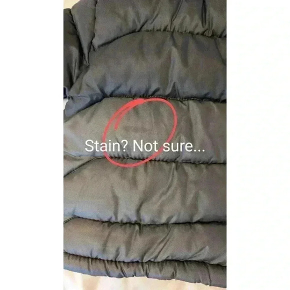 Vertical '9 Boys Lined Puffer Jacket Siz 18 Months Gray Red Hooded Pockets EUC - Picture 10 of 11